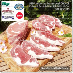Beef Cuberoll Scotch-Fillet RIBEYE lip-on US USDA CHOICE frozen whole cuts SWIFT +/- 8.5 kg/pc (price/kg)